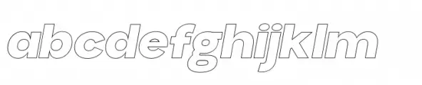 Aloevera sans Outline Extra Bold Italic