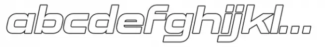 Ambatah Extra Bold Italic Outline