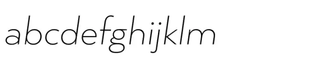 Arquitecta ExtraLight Italic