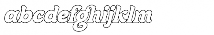 Centrio Typeface Outline Italic
