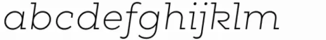 Chom Extra Light Italic