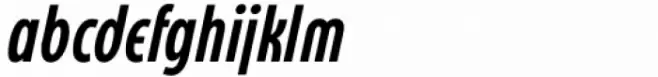 Eastman Condensed Compressed Alternate Demibold Italic