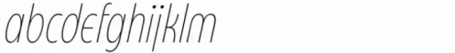 Eastman Condensed Compressed Alternate Extralight Italic
