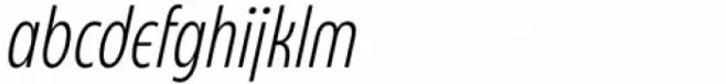 Eastman Condensed Compressed Alternate Light Italic