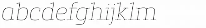 Etelka Slab Thin Italic