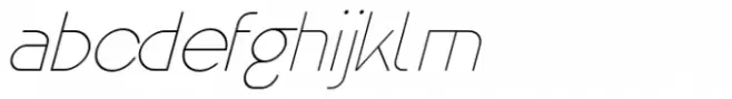 Gal Sans O Type Thin Oblique