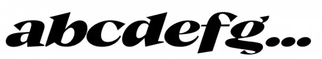 Guau Bold Expanded Italic
