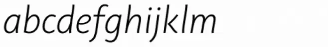 Plusquam Sans Light Italic