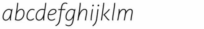 Plusquam Sans Ultra Light Italic
