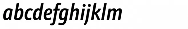 Schnebel Sans ME Compressed Medium Italic