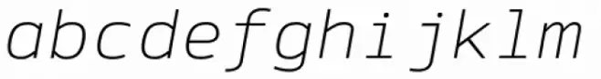 Syke Mono Thin Italic