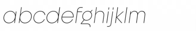 Unigeo 32 Extralight Italic