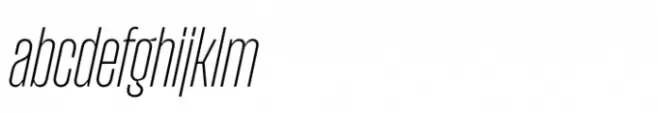 Upton Extralight Italic