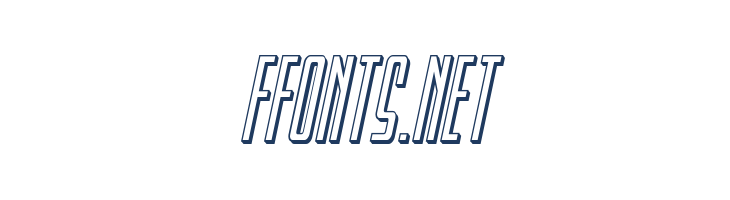 Blue Cobra 3D Italic font — Lorem ipsum body text preview