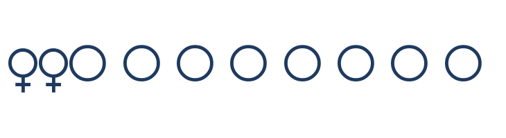 Female-and-Male-Symbols font — Lorem ipsum body text preview